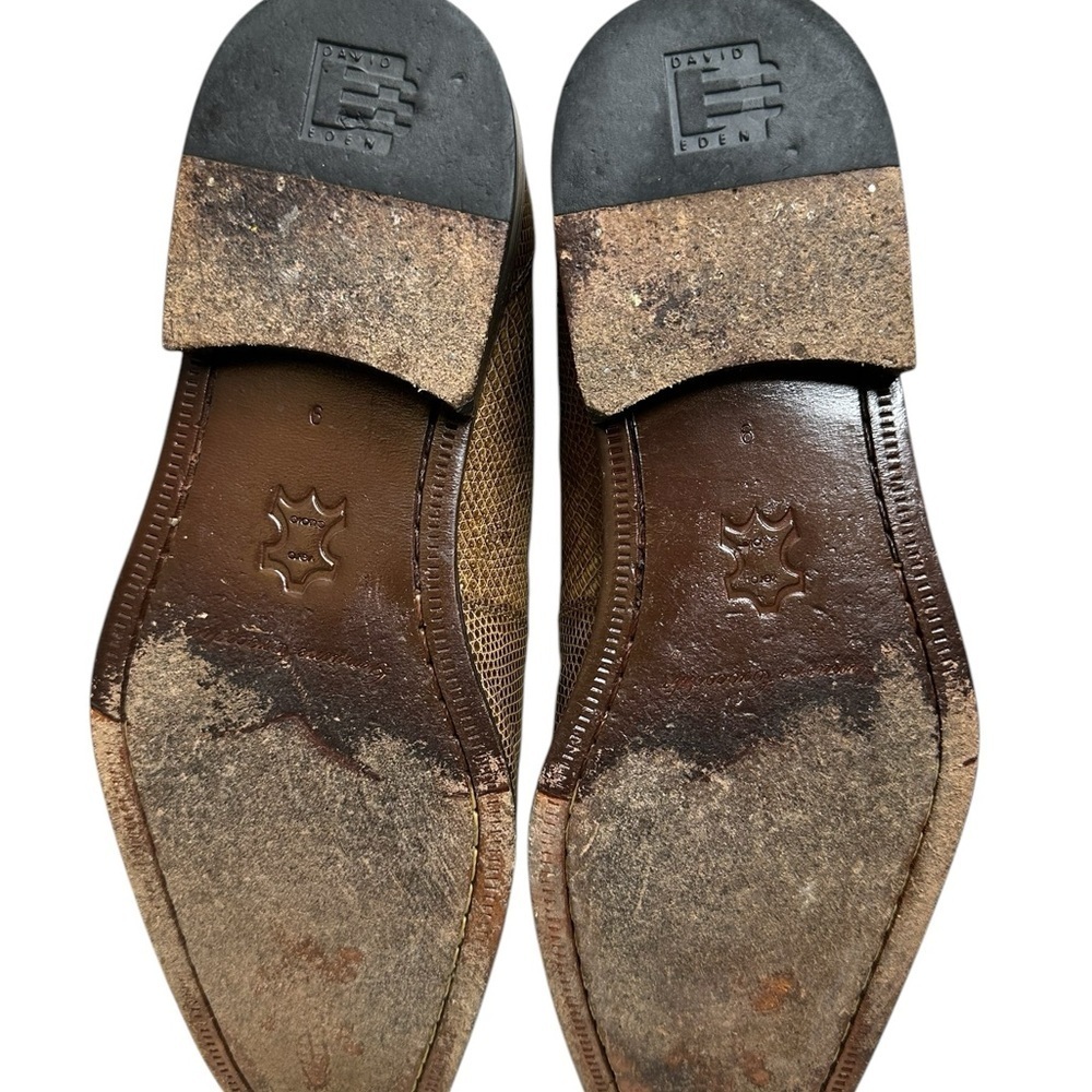 Men's Brown Leather Dress Shoes - Picture 14 of 16